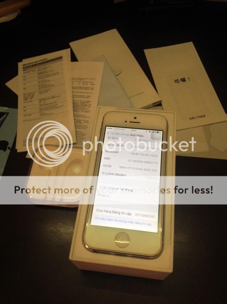 Bán Ip5 White WORLD  ZP 16G ...Full Box...Hoặc Giao lưu IPAD AIR - 8