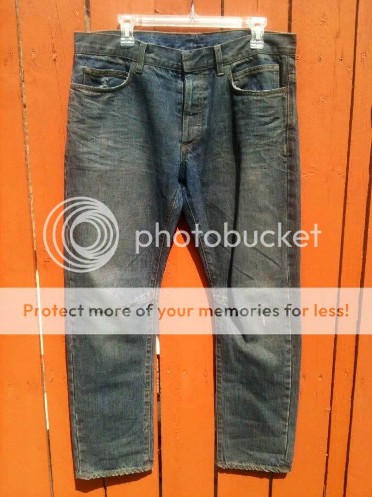 Balmain Dirty Wash Knee Stitch/Dart Jeans sz. 33 Styleforum